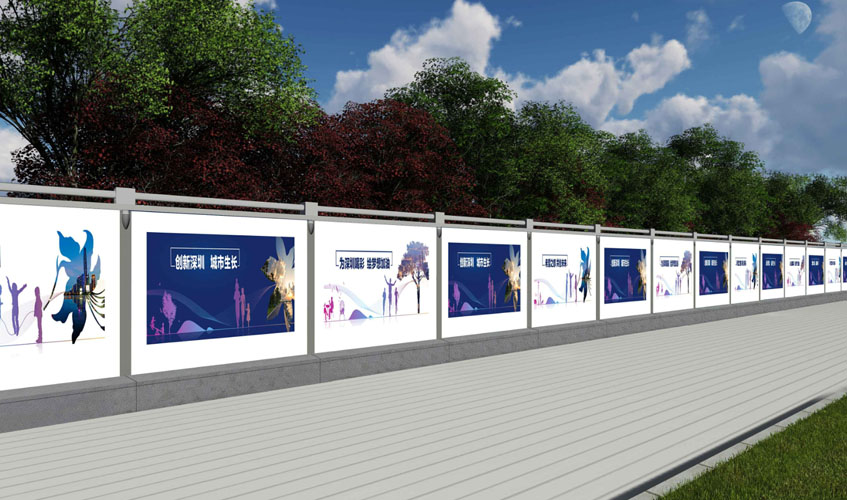 深圳PVC圍擋以其不一樣材料工藝越來越被施工現場取締