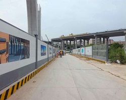 建筑現(xiàn)場的工地施工圍擋設計元素的重要性