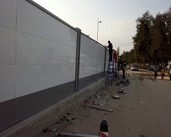 深圳旭東鋼結(jié)構(gòu)A款圍擋，工地施工圍擋首選